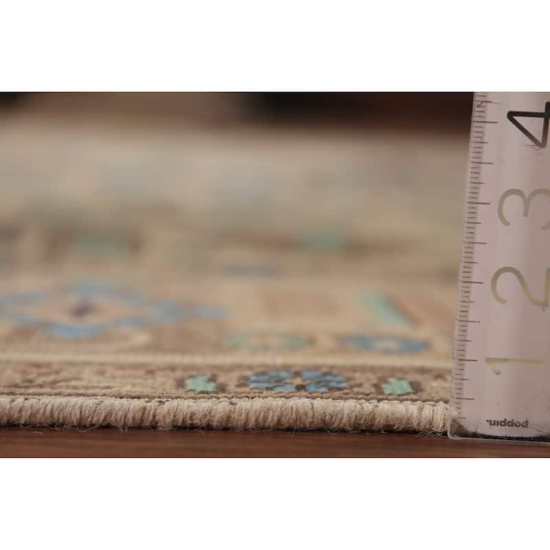 Tabriz Persian Area Rug Hand-Knotted Oriental Beige Wool Carpet - 8'0"x 10'6"