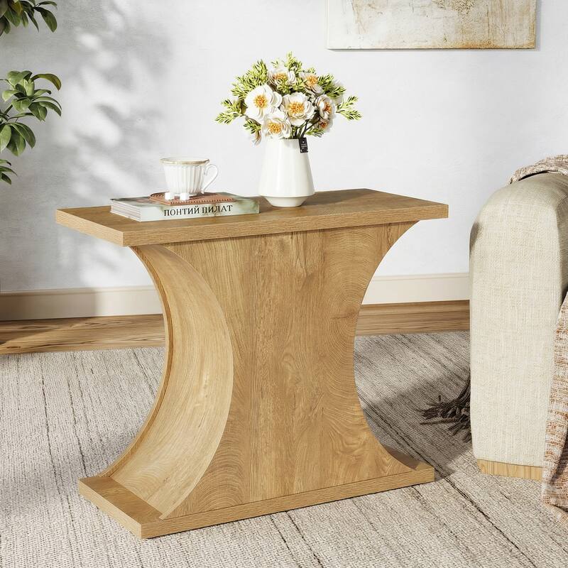 31.5" Modern Side Table - Brown