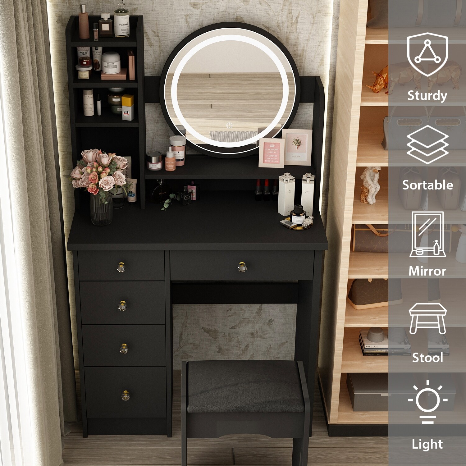 Bed bath beyond makeup vanity discount