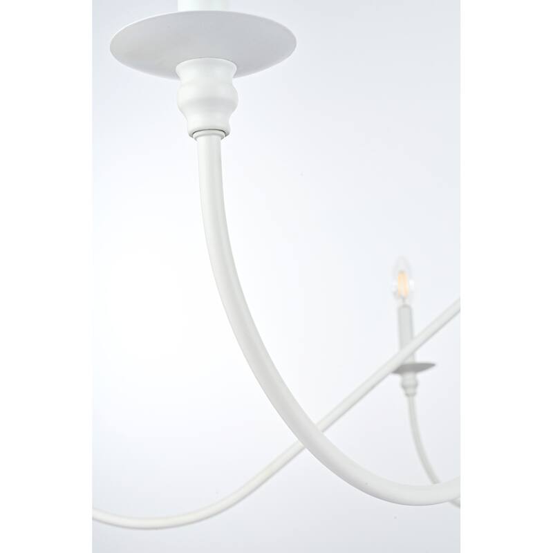 Elegant Lighting LD5056D60 Rohan 6 Light 60" Wide Taper Candle Style