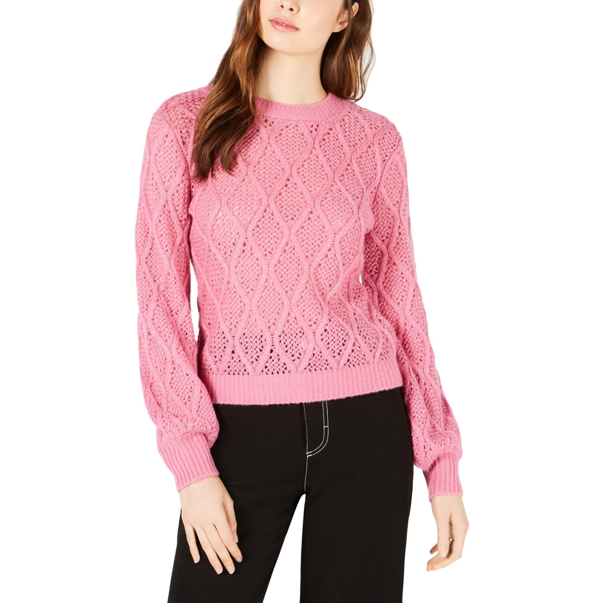 hot pink pullover sweater