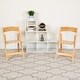 preview thumbnail 4 of 65, Wood Folding Chair with Vinyl Padded Seat (Set of 2) Natural
