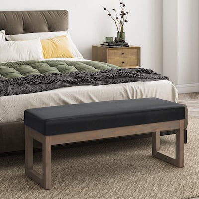 WYNDENHALL Madison 44 inch Wide Contemporary Rectangle Ottoman Bench
