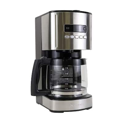 Kenmore Aroma Control 12-Cup Programmable Coffee Maker, Black and Stainless Steel, Reusable Filter