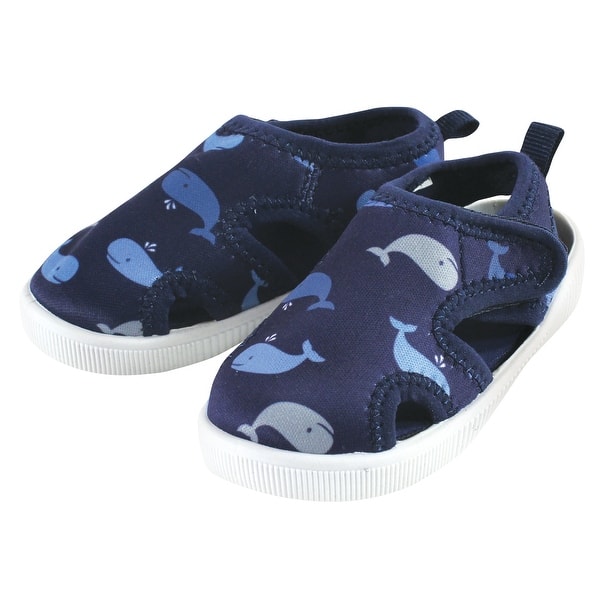 slide 1 of 1, Hudson Baby Infant, Toddler and Kids Boy Sandal and Water Shoe, Whale Whale - 10T