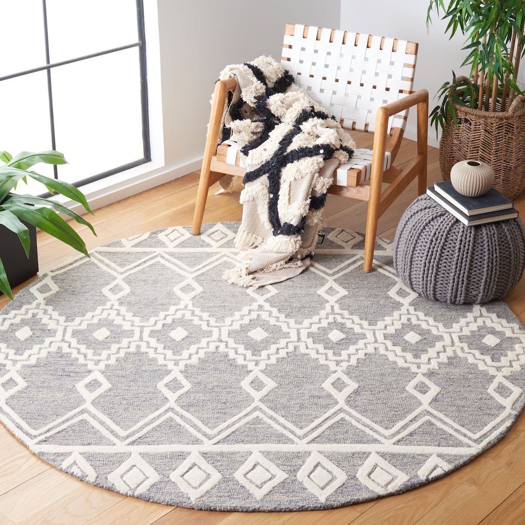 SAFAVIEH Handmade Abstract Zelina Modern Wool Rug