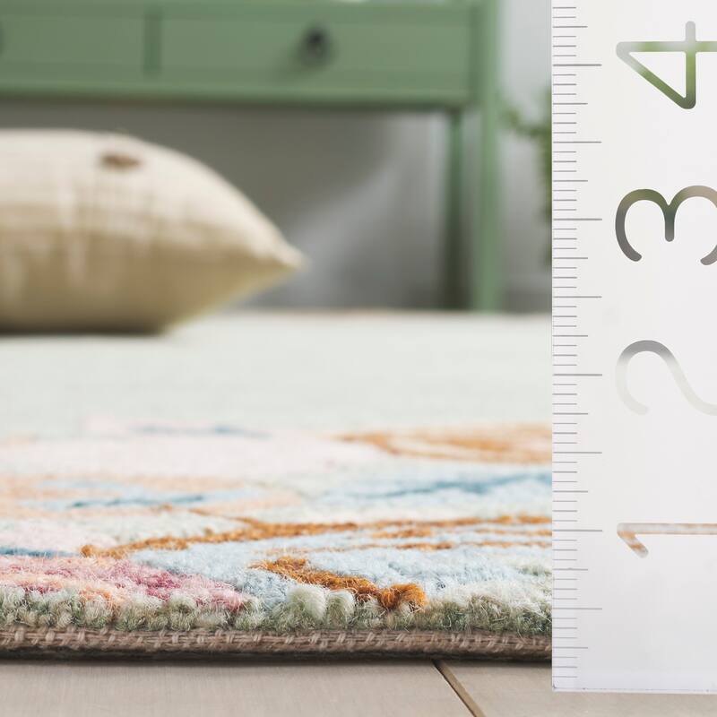SAFAVIEH Handmade Jardin Mizue Floral Wool Rug