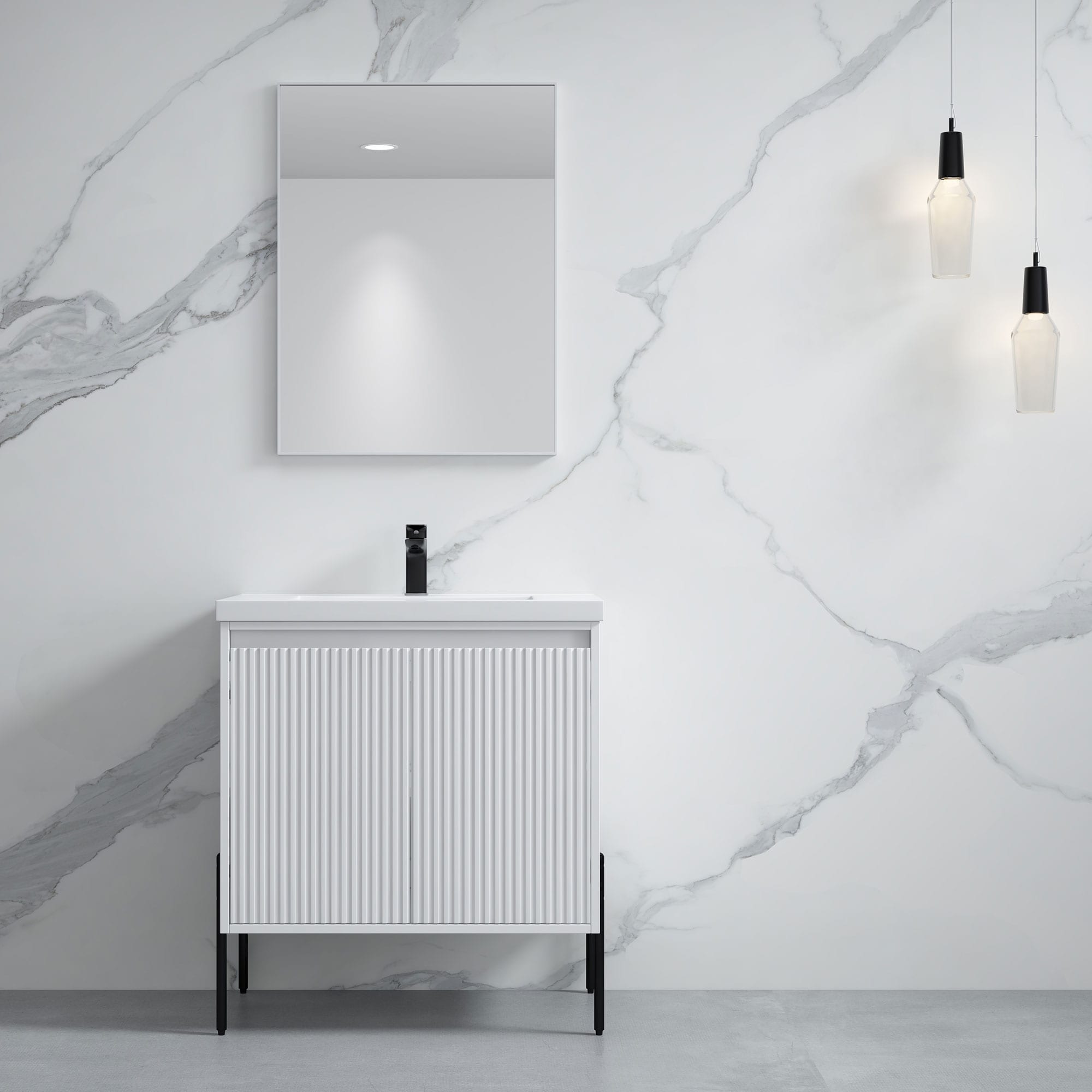 Ripple 30" Single Bathroom Vanity Kit (Assembly Required)