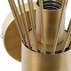 preview thumbnail 8 of 10, Ewan River of Goods Gold Metal Indoor Wall Sconce - 6.5" x 5.5" x 16.5"