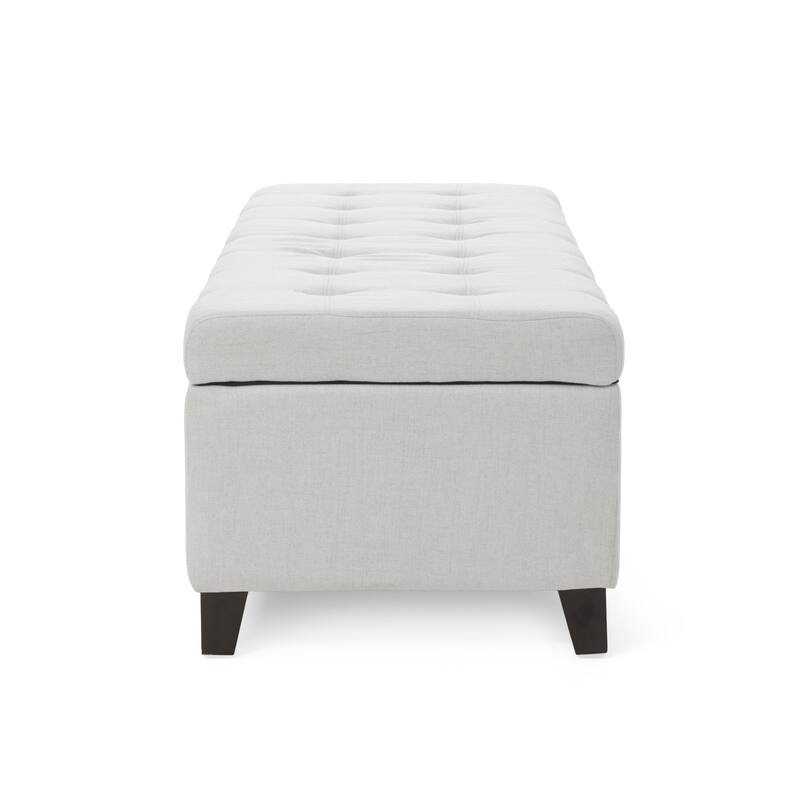 Upholstered Storage Ottoman Bench for Bedroom, Entryway & Foot Rest