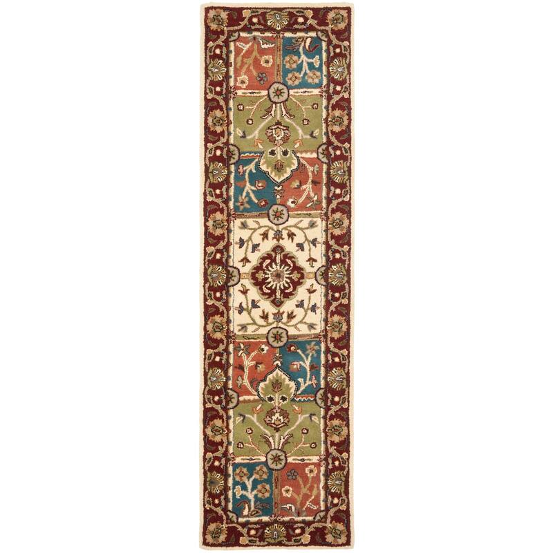 SAFAVIEH Handmade Heritage Tropic Palm Traditional Oriental Wool Rug