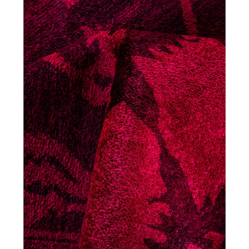 Overdyed One-of-a-Kind Hand-Knotted Area Rug - Pink - 6' 1" x 9' 5"