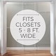 preview thumbnail 6 of 7, ClosetMaid Fixed Mount Closet Organizer Kit 60 - 96 inch White Wire