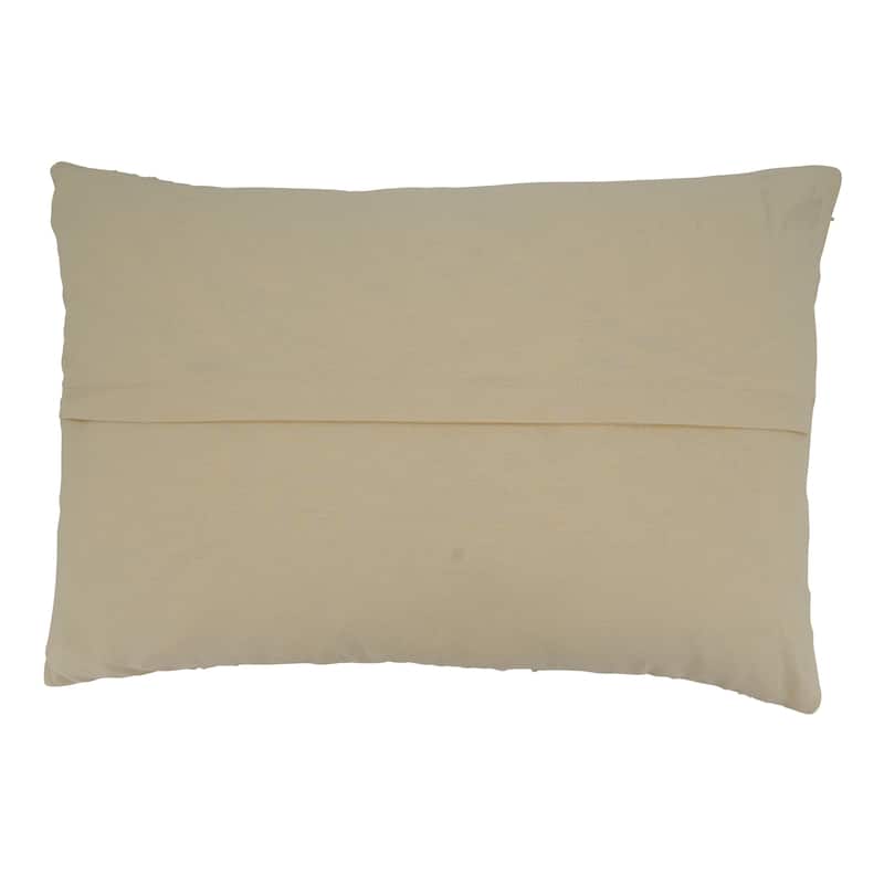 Throw Pillow With Tufted Design, 13"x20"