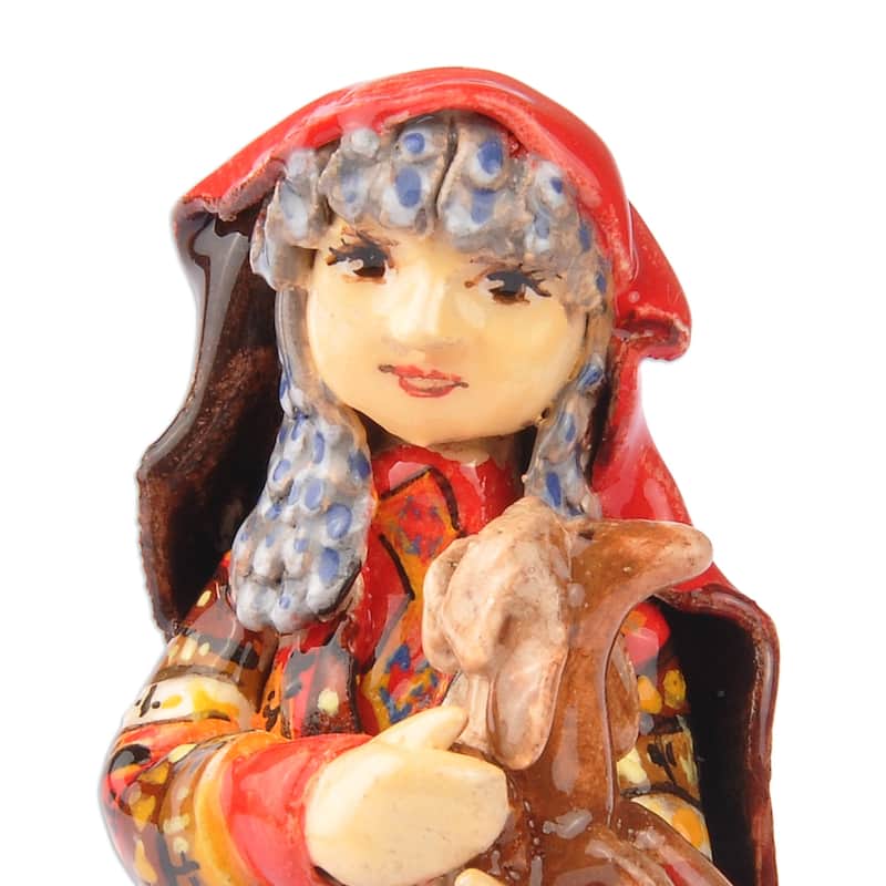 Novica Handmade The Woman From Taron Ceramic Figurine