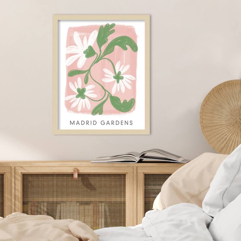 Madrid Gardens by Lucille Price Wood Framed Wall Art Print