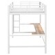 preview thumbnail 61 of 64, Metal Gaming Loft Bed Frame with LED Light USB Charge Station