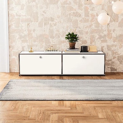 60'' Wide Free Standing Storage Cabinet with Doors for Living Room Office