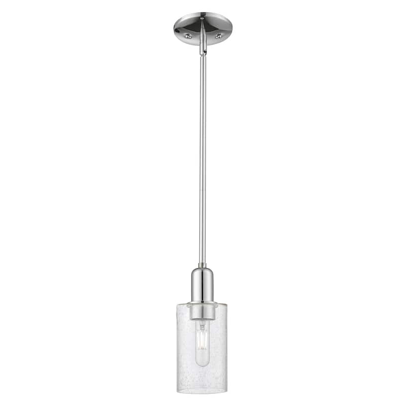 Innovations Lighting Endless Possibilities Arcadia - Clymer - 1 Light 4" Stem Hung Mini Pendant - Polished Chrome/Seedy