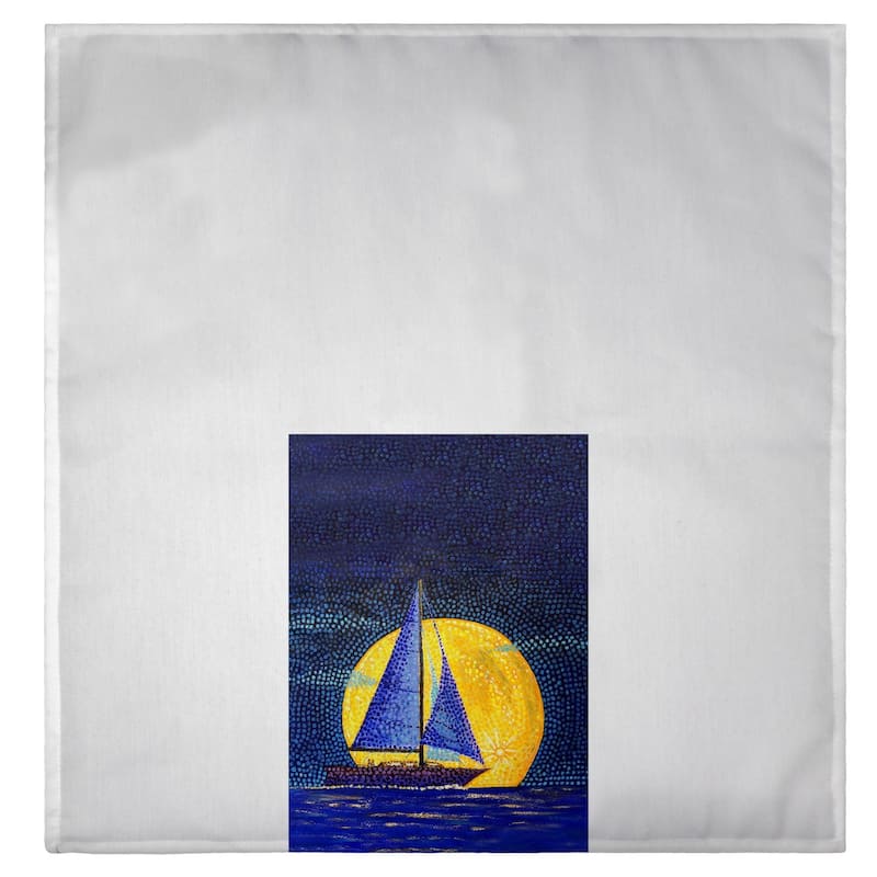 Moonrise Sailboat Guest Towel - 20x20
