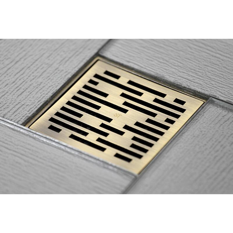 Watercourse Transit 4" Square Grid Shower Drain