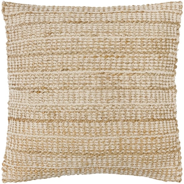 slide 2 of 4, Kalyn Farmhouse Solid Color Accent Pillow 18"L x 18"W - Cover Only - Tan