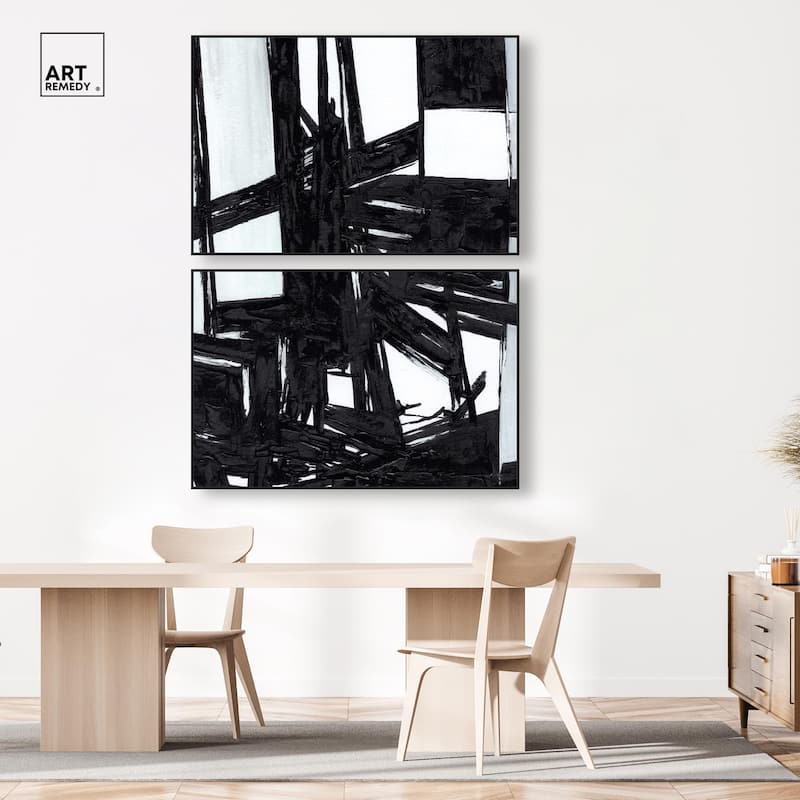 Monochrome Study Canvas Set of 2 by Art Remedy