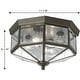 preview thumbnail 5 of 5, Progress Lighting Four-Light Beveled Glass 11-1 8" Close-to-Ceiling - 6.750" x 11.000" x 11.000"