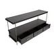 preview thumbnail 8 of 9, Magnussen Home Spencer Dark Briarsmoke Rectangular Sofa Table - 60''W x 16''D x 28''H