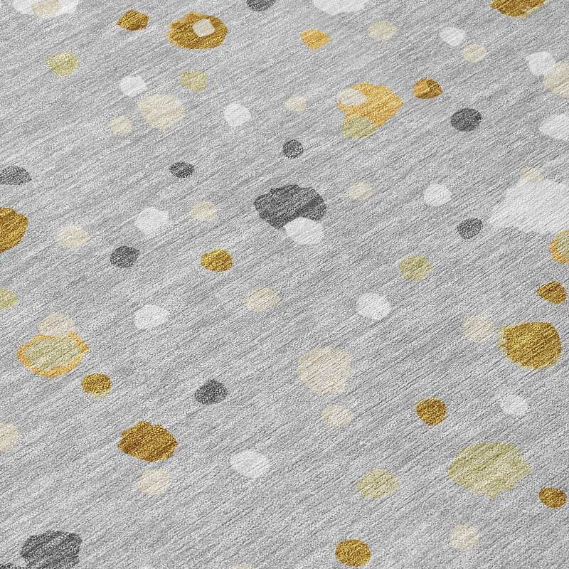 Machine Washable Indoor/ Outdoor Contemporary Sheinelle Chantille Rug