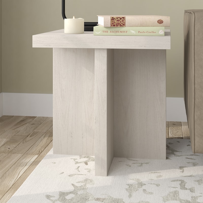 Elna 22" Wide Square Side Table - 22" Wide