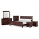 preview thumbnail 5 of 15, Furniture of America Devi Traditional Solid Wood 6-Piece Sleigh Bedroom Set