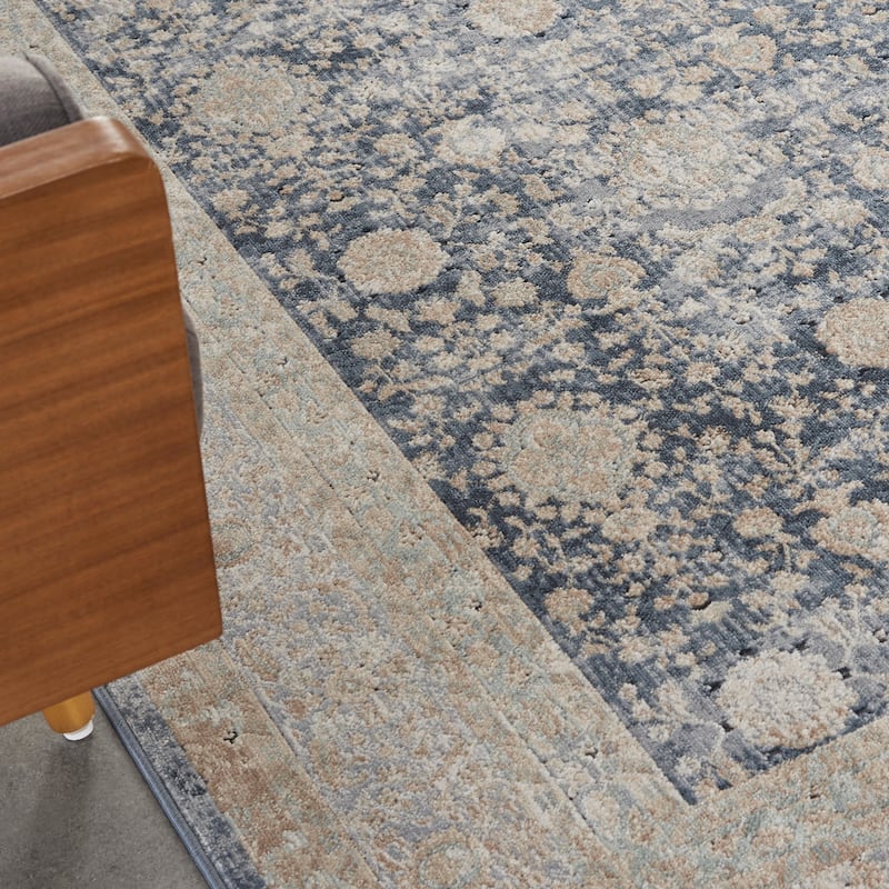 Malta Textured Botanical Persian Vintage Area Rug