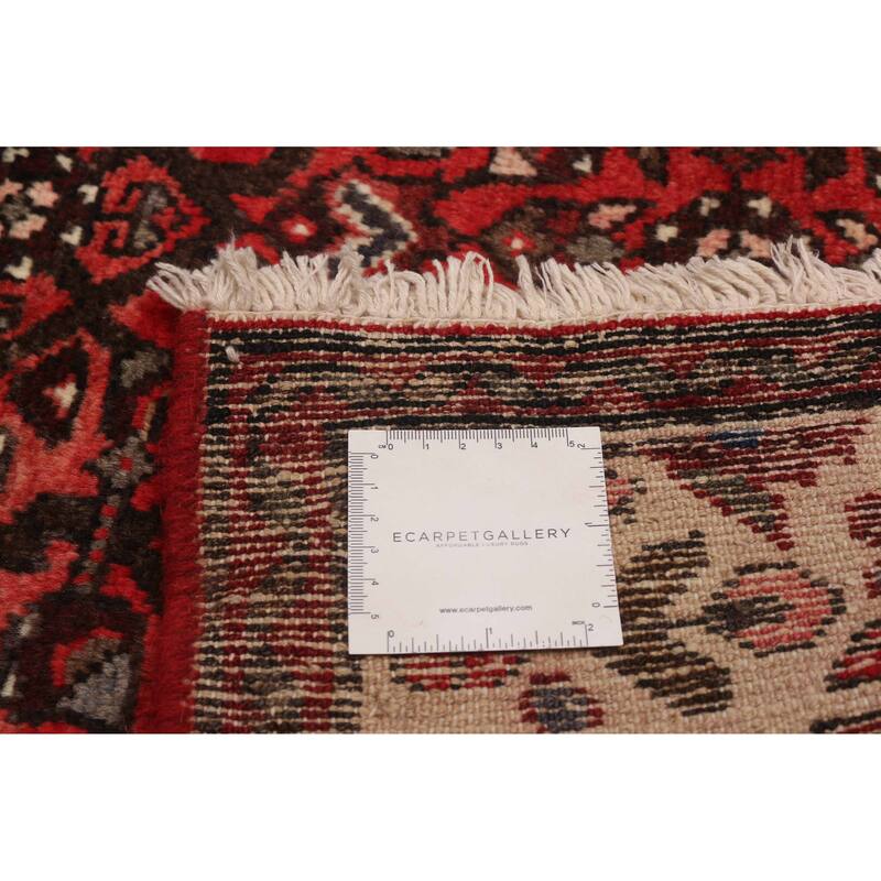 ECARPETGALLERY Hand-knotted Andelz Red Wool Rug - 3'8 x 10'3