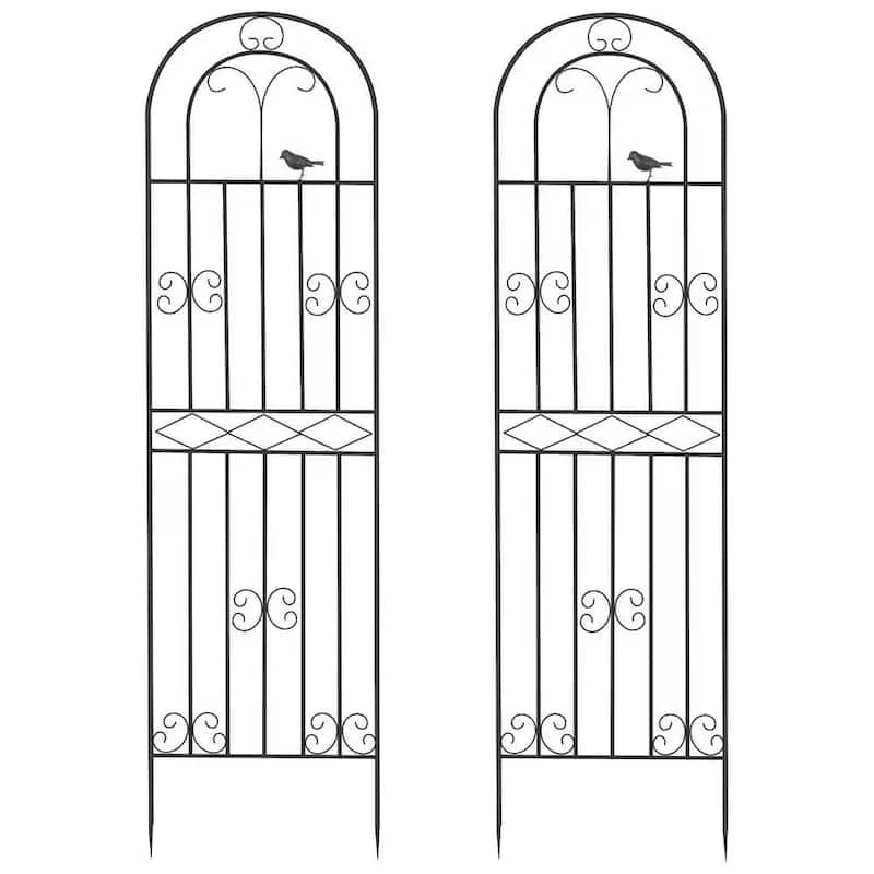 71 in Garden Tall Plant Trellis for Climbing Plants - 2PCS-71in