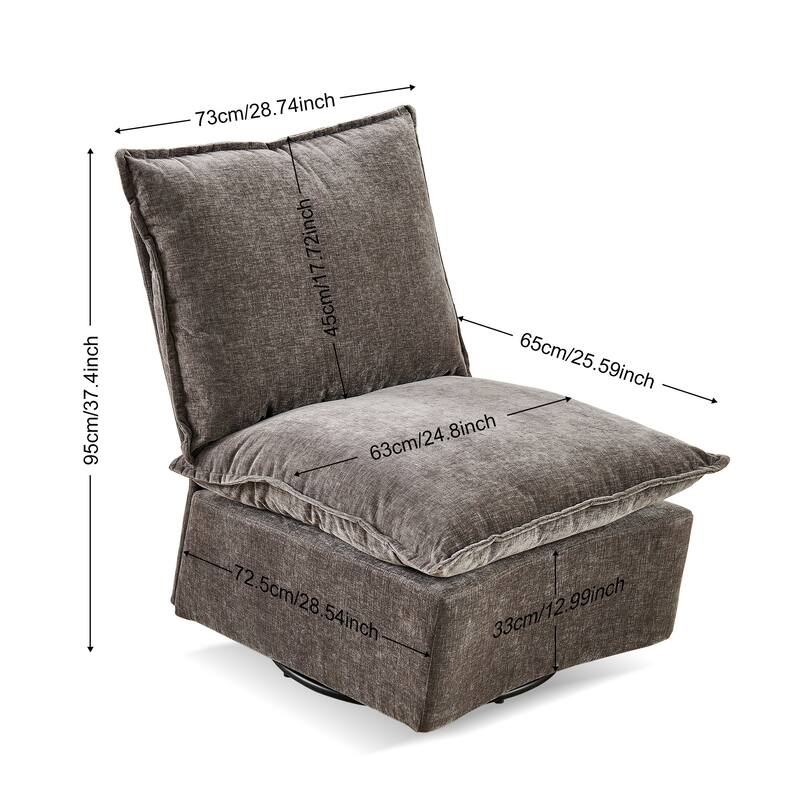 Detachable Single 360 Swivel Rocking Rocker,Sofa Chair & Single Sofa Lounge,Comfortable Seating for Living Room & Bedroom,1PC
