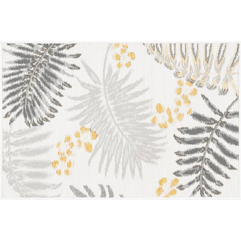 Alfresco Nautical & Coastal Floral & Botanical Reversible Indoor/Outdoor Area Rug