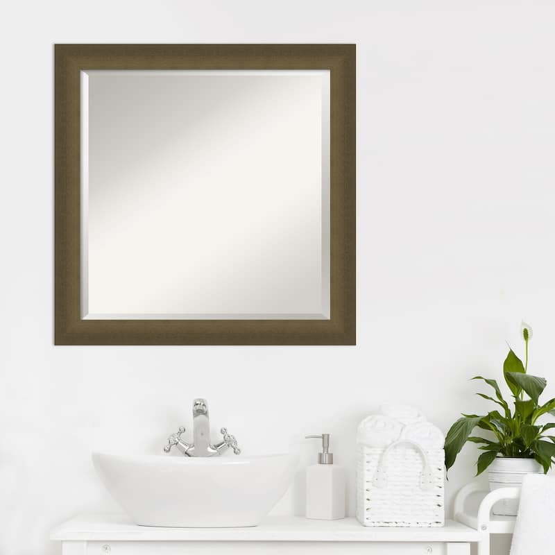 Blaine Narrow Beveled Framed Bathroom Vanity Wall Mirror
