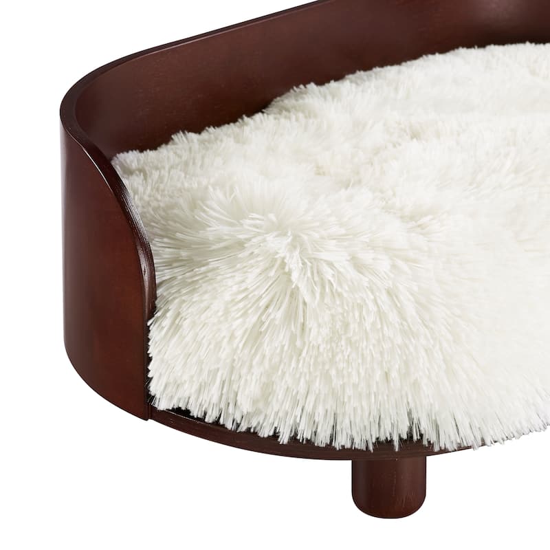 Sam's Pets Kuai Dog Bed Bent Wood Medium dark Brown