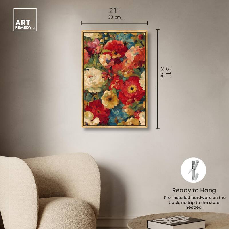 Garden Tapestries II Canvas by Art Remedy