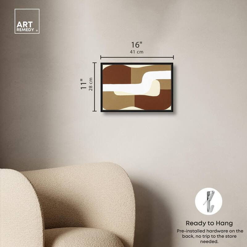 Minimal Wavy III Canvas by Art Remedy