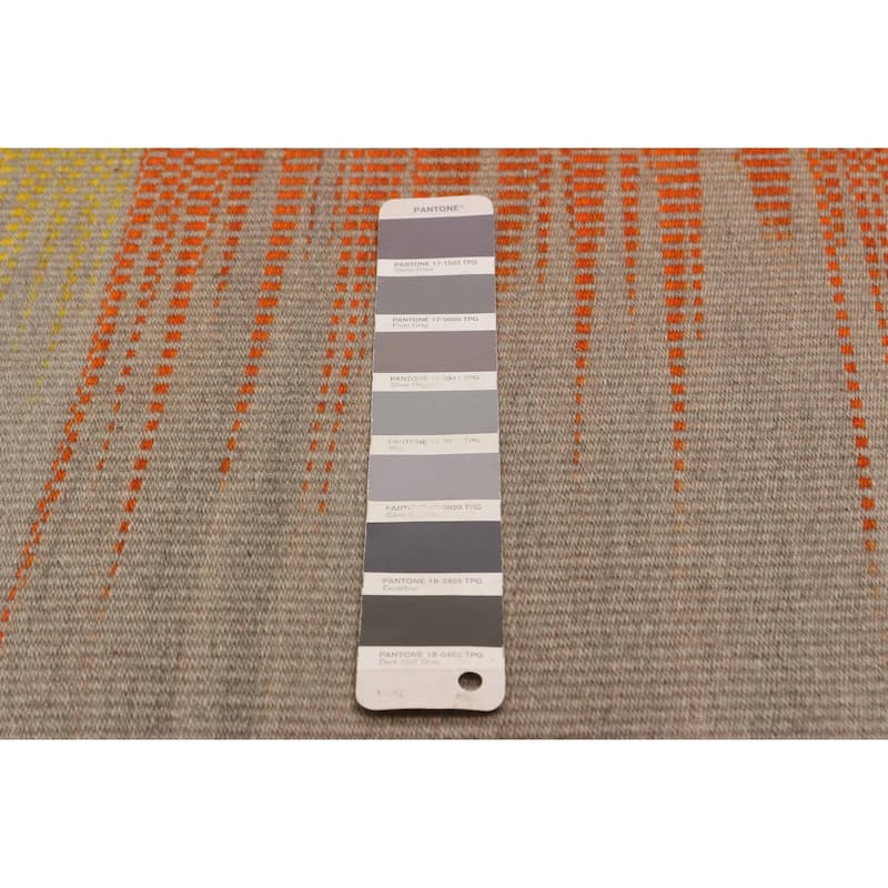 ECARPETGALLERY Flat-Weave Ankara FW Grey Wool Kilim - 9'10 x 12'8