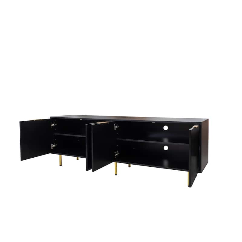 Modern TV Stand for TVs Up to 80" with Large Storage Cabinet