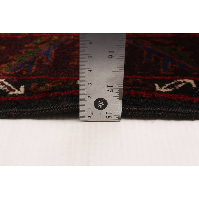 Teimani Black Rug 3'11" x 6'8" - 3'11 x 6'8