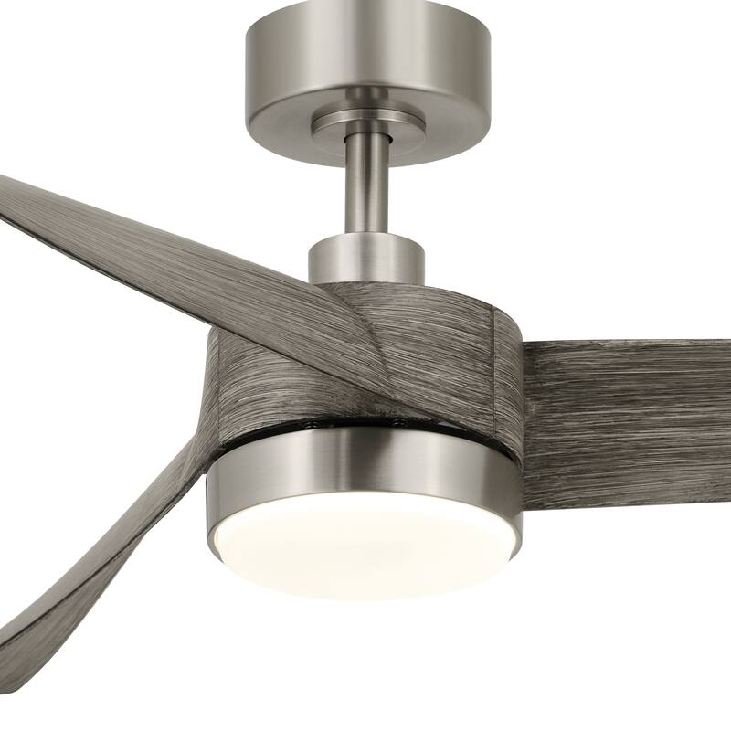 CO-Z 54" 3 -Blade Color-Changing LED Large Room Ceiling Fan With Light and Remote