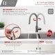 preview thumbnail 41 of 49, STYLISH Kitchen Sink Faucet Single Handle Pull Down Dual Mode in Stainless Steel - Faucet Height: 14 1/8" | Spout Height: 6 3/4"