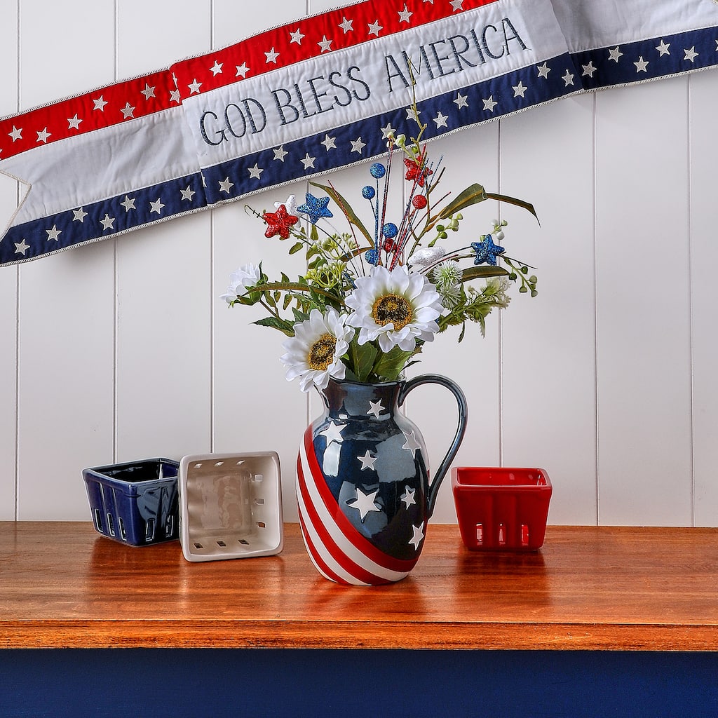 8" Ceramic American Spirit Pitcher