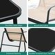 preview thumbnail 5 of 10, Moasis 3 Piece Rocking Patio Furniture Bistro Set with Chairs and Glass Table