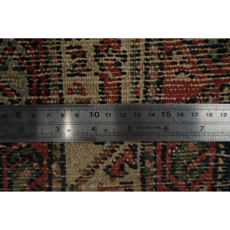 Hand Knotted Oriental 100% Wool Carpet Traditional Floral Navy Blue & Blues Malayer Runner Rug - 6' 6'' X 3' 5''