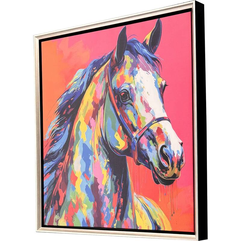 Paragon Colorful Horse I Canvas